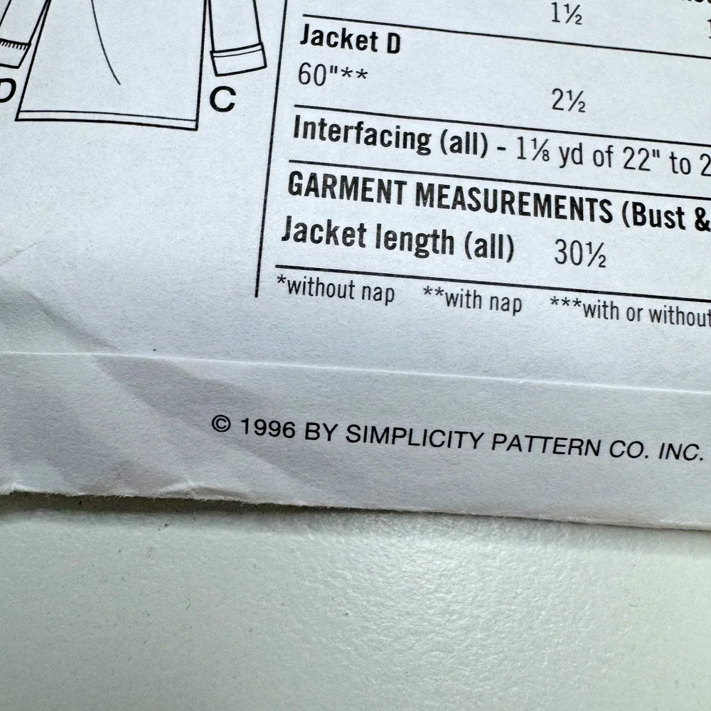 Simplicity mccall sewing